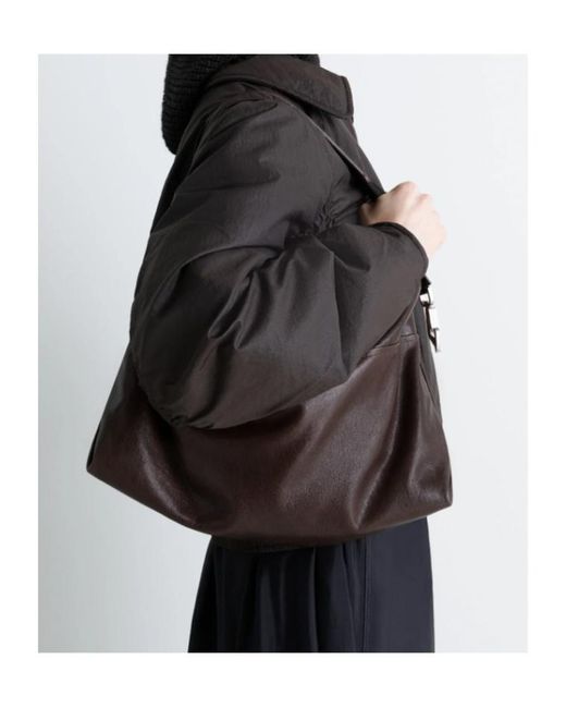 Lemaire Brown Berlingot Hobo Bag for men