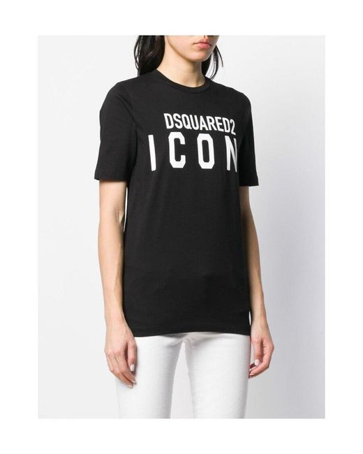 DSquared² Black Be Icon Renny T-Shirt