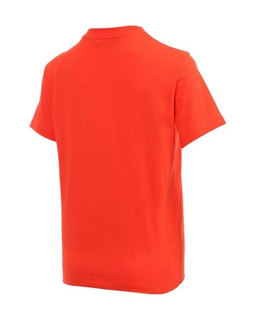 MSGM Red Logo Short-Sleeved T-Shirt
