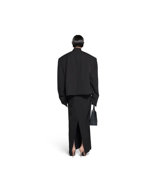 Balenciaga Black Folded Tailored Jacket