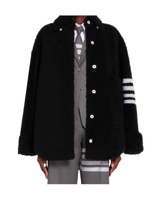 Thom Browne Black Shirt Casual Jacket