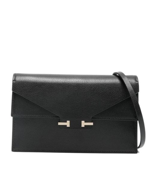 Tom Ford Black Foldover Top Mini Bag