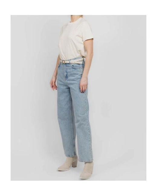 Wardrobe NYC Blue Round Neck T-Shirt