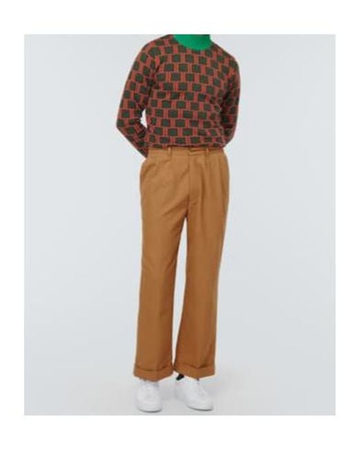 Wales Bonner Brown Straight-Leg Casual Pants for men