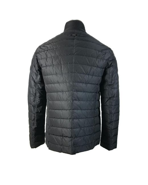 Armani Collezioni Gray Logo Down Jacket for men