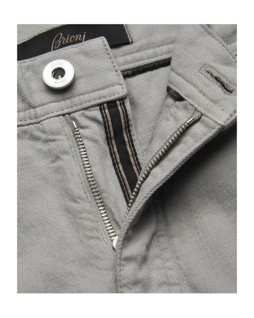 Brioni Gray Slim Fit Jeans for men
