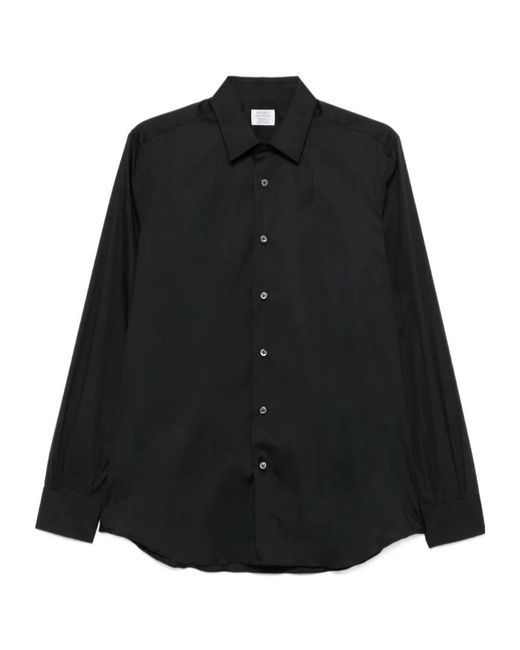 Mazzarelli Black Button Shirt for men