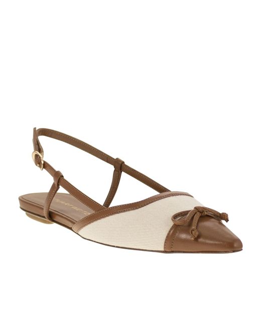 Stuart Weitzman Brown Kitty Slingback Shoes