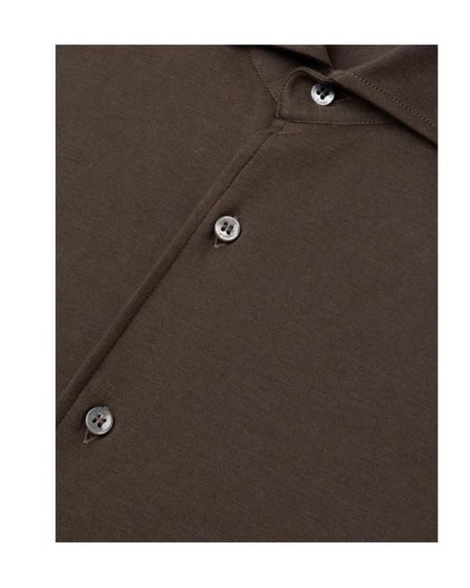 Loro Piana Brown Andrew Shirt for men