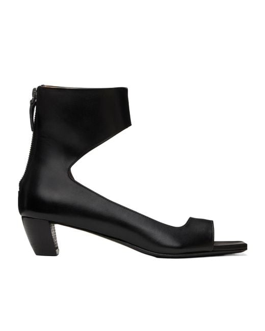 Marsèll Black Leather Sandals