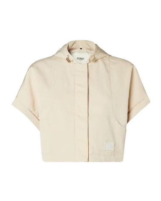 Fendi Natural Cropped Vest
