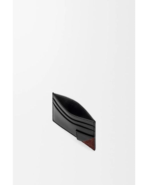 Loewe Black Logo Embossed Card Holder for men