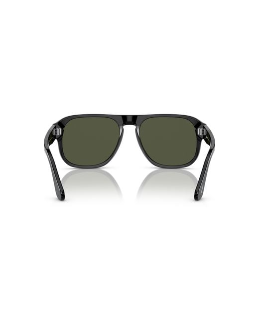 Persol Green Pilot Frame Sunglasses for men