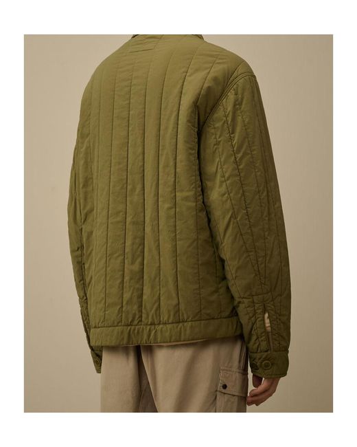 C P Company Green Gd Liner Short Padded Jacket for men
