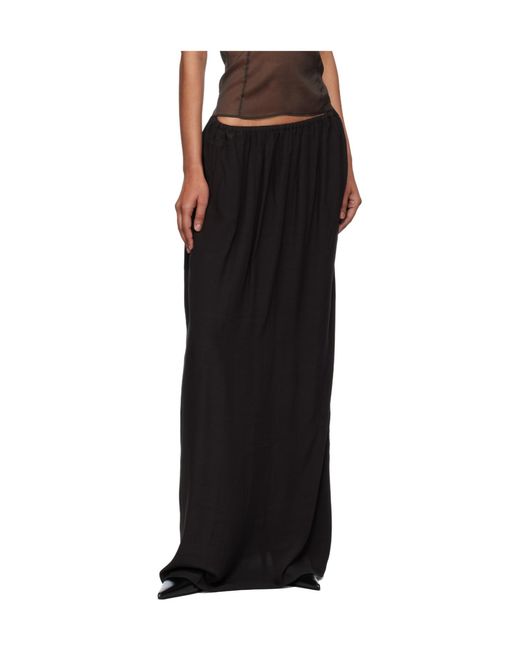 Frankie Shop Black Aeson Maxi Skirt