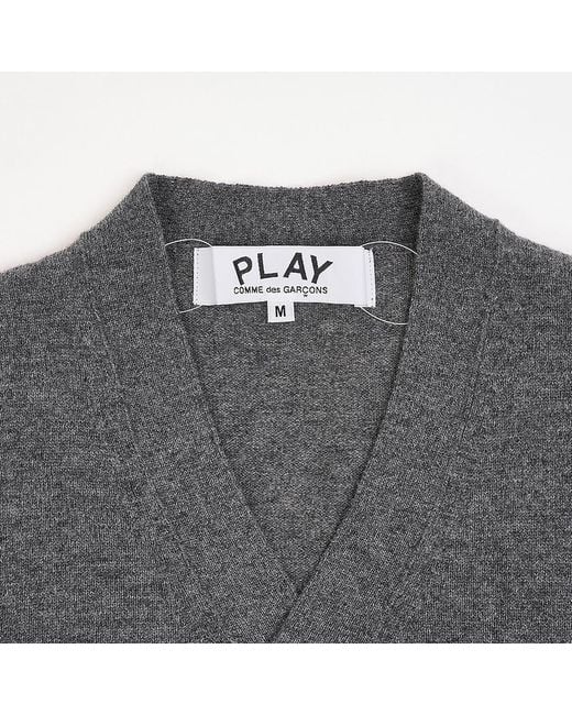 Comme des Garçons Gray Long-Sleeve Cardigan for men