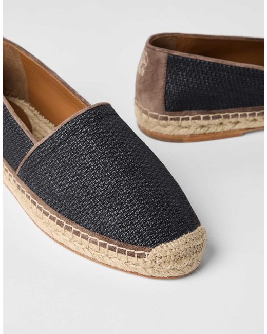 Brunello Cucinelli Blue Canvas Espadrilles for men