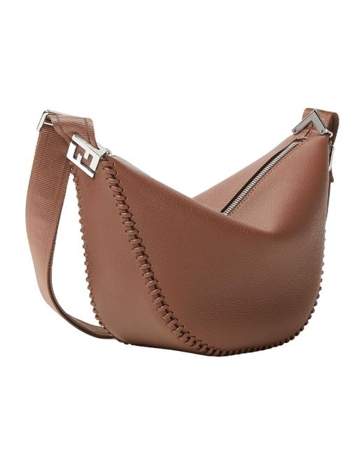Fendi Brown Roma Melon Small Shoulder Bag for men