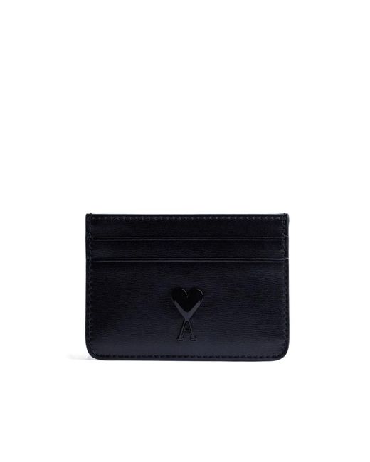 AMI Blue Ami De Coeur Card Holder for men