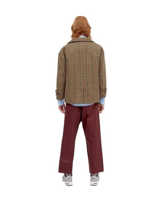 we11done Brown Thousand Bird Suit Jacket for men