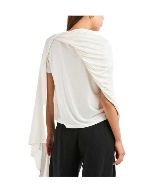Magda Butrym White Adjustable Wrap Top
