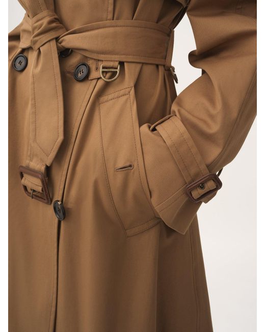 Chloé Brown Long Trench Coat