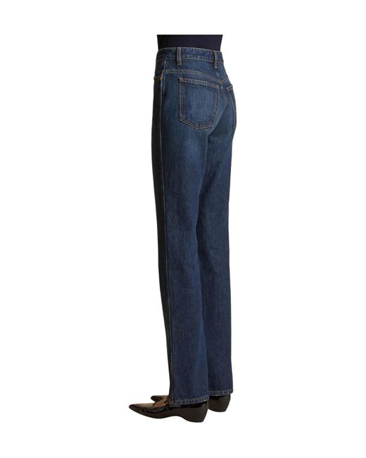 Khaite Blue Danielle Straight-Leg Jeans