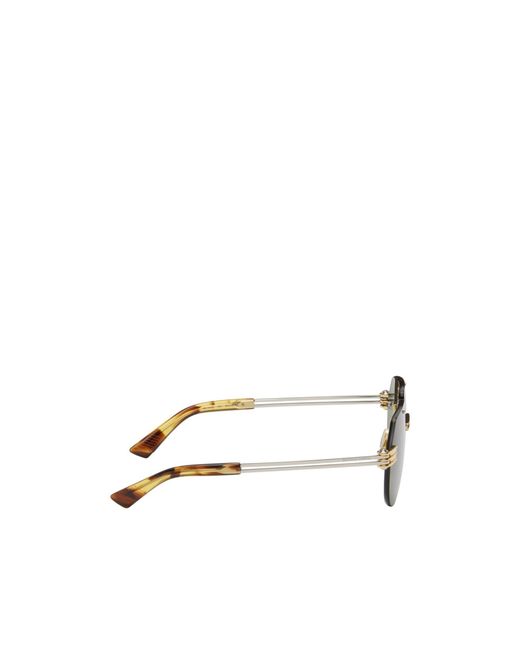 Bottega Veneta Green Eyewear Aviator Frame Sunglasses for men