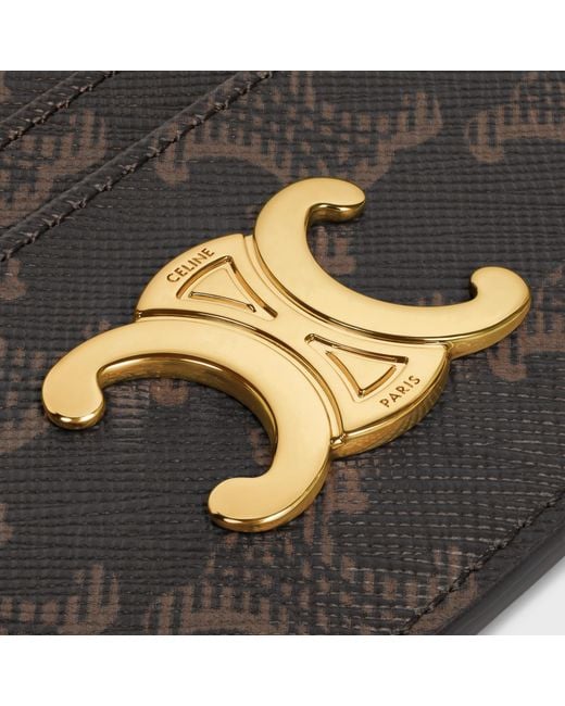 Céline Black Triomphe Card Holder