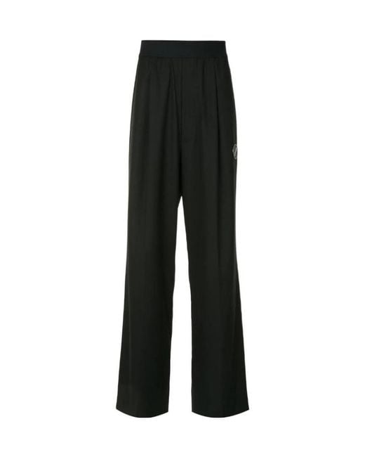 we11done Black Wide-Leg Trousers for men
