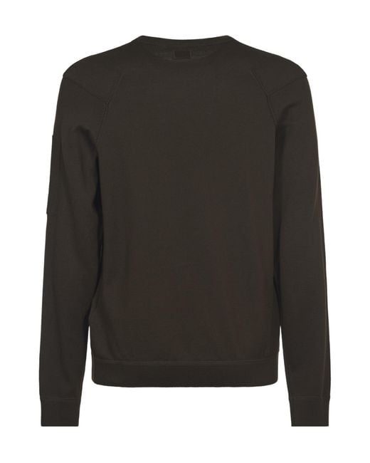 C P Company Black Lens Detail Crewneck Jumper for men