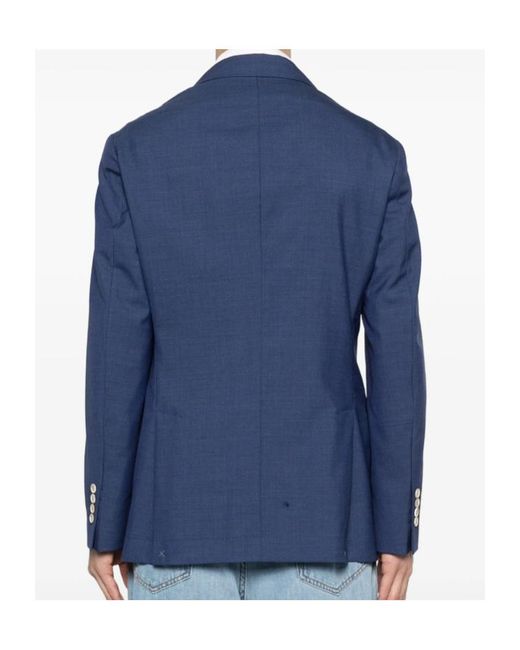 Brunello Cucinelli Blue Jackets for men
