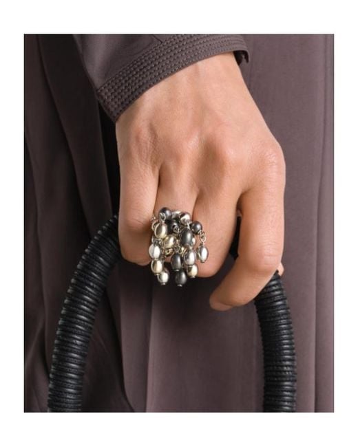 Lemaire White Bague Seeds Ring