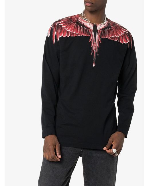 Marcelo Burlon Black Printed Sweater for men