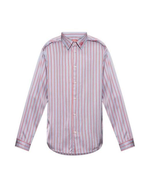 DIESEL Purple Shirt S-Klab for men