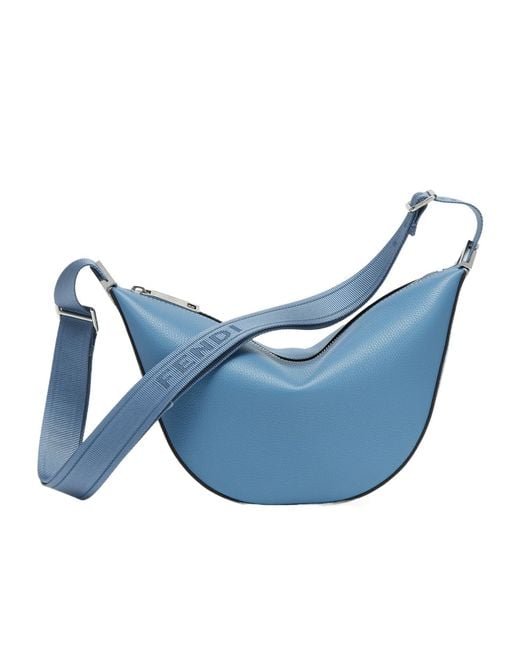 Fendi Blue Leather Bag for men