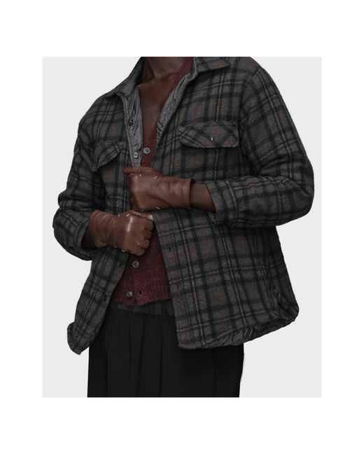 Maison Margiela Gray Buttoned Quilted Jacket