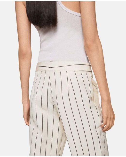 Stella McCartney Natural Striped Trousers