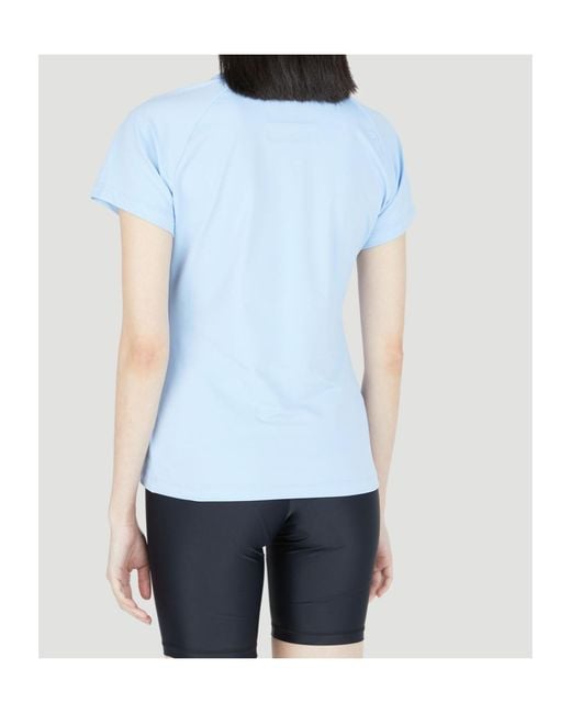 District Vision Blue Logo Printed Crewneck T-Shirt