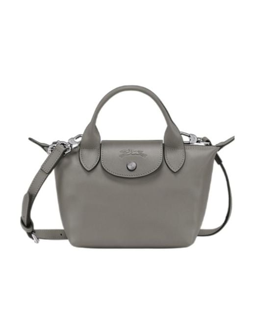 Longchamp Gray Le Pliage Xtra Xs Handbag