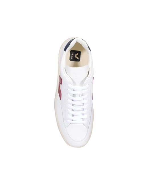 Veja White Logo Casual Sports Shoes for men