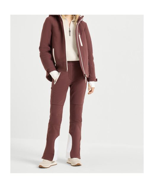 Brunello Cucinelli Red Belt-Loops Trousers
