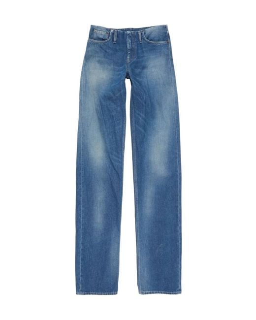 Acne Blue Denim Trousers