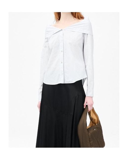 Our Legacy White Kaonashi Embroidered Shirt