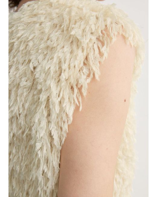 Totême Natural Feathered-Jersey Top