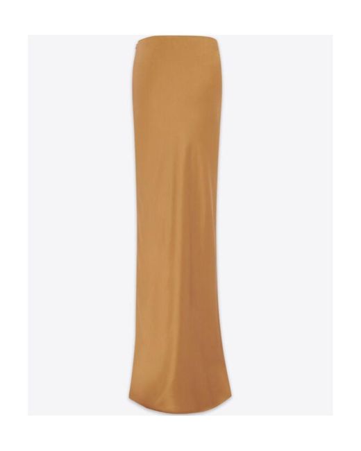 Saint Laurent Natural Low Waist Maxi Skirt
