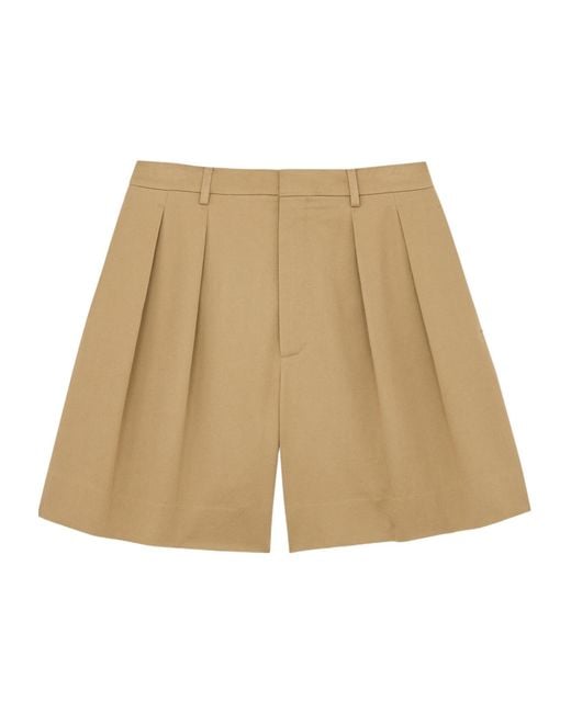 Saint Laurent Natural Tailored Bermuda Shorts for men