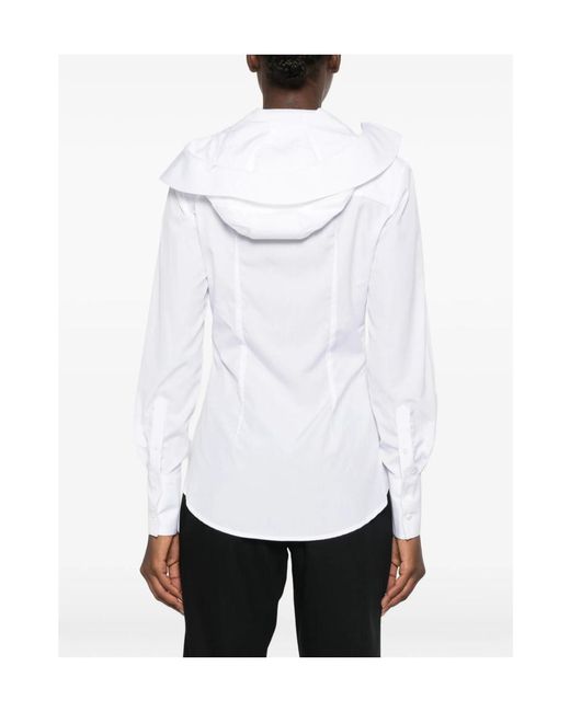 Jean Paul Gaultier White Long-Sleeved Top