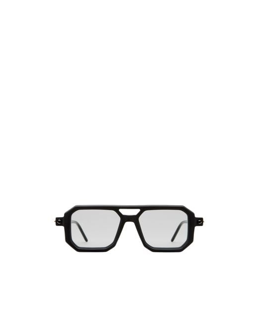 Kuboraum White Full-Rimmed Plano Lenses for men