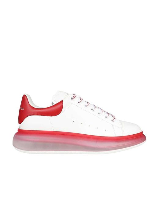 McQueen White Tie Low-Top Sneakers for men